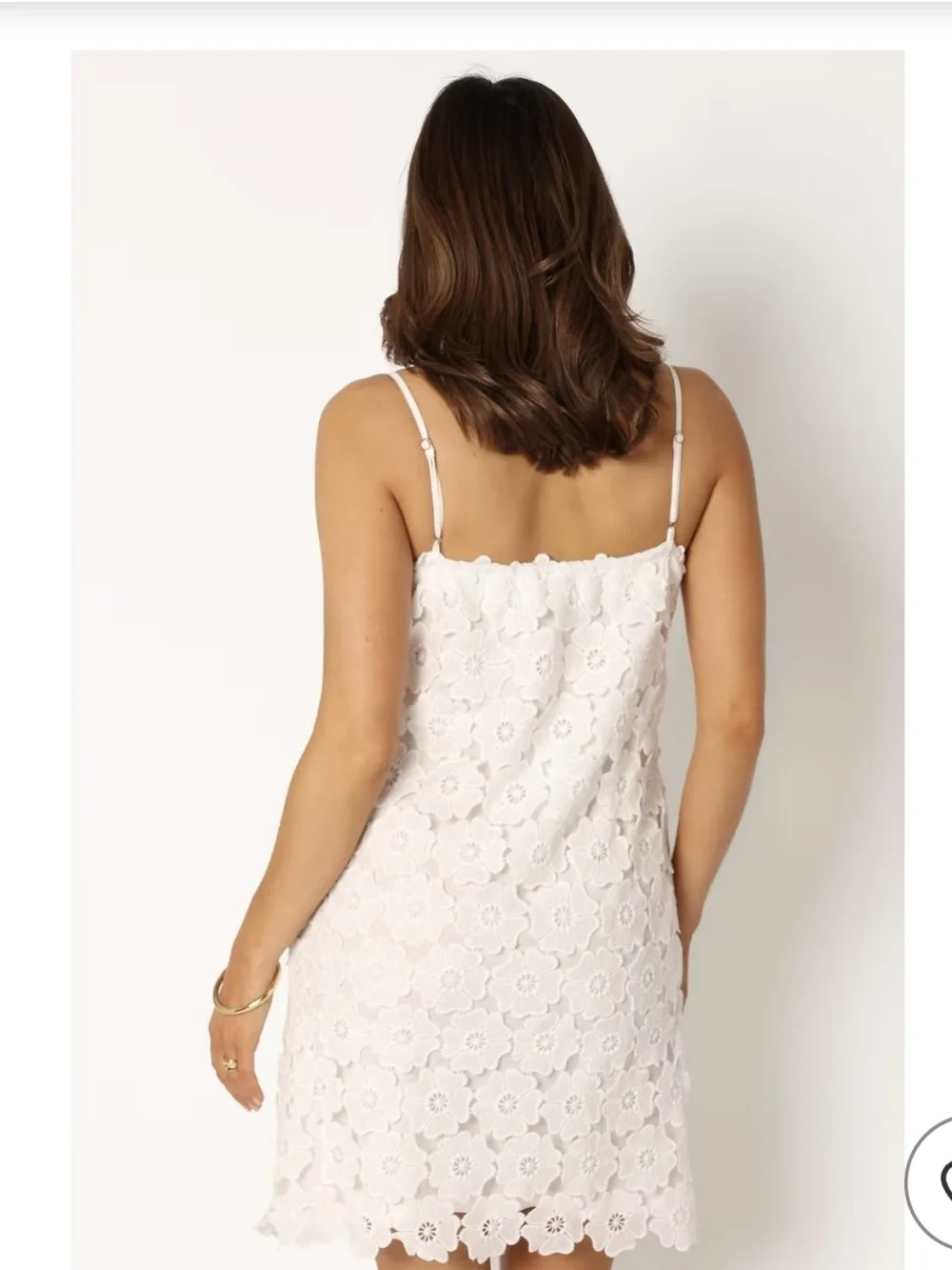 NWT Petal & Pup White Floral Lace Overlay Dress - Trinny Mini Dress